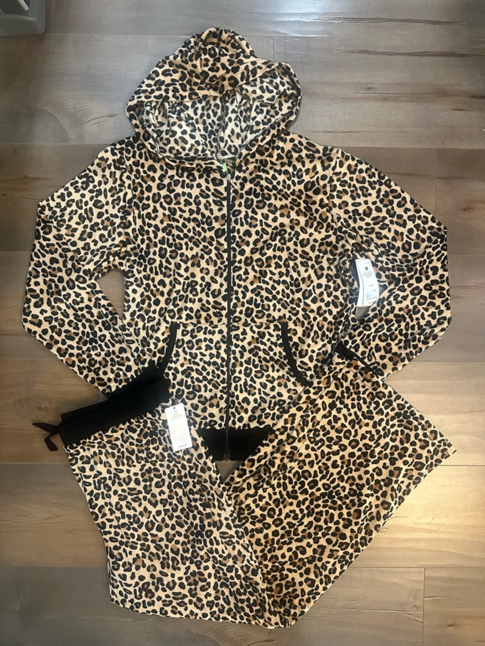 Honeydew Intimates Natural Leopard 2-Piece Lounge Set - Beige & Black